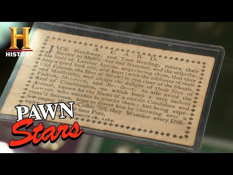 ポーンスターズ。メッセージが隠されたレアなトランプ（シーズン13）｜歴史 (Pawn Stars: Rare Playing Card with a Hidden Message (Season 13) | History)
