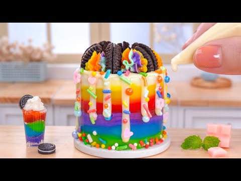 Best Of Tiny Cakes Compilation | 1000+ Satisfying Miniature Chocolate Rainbow Cake Design