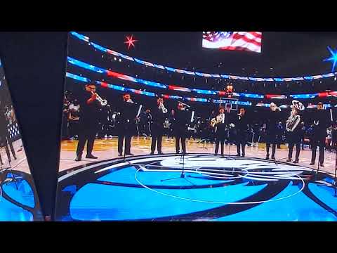 dallas mavericks vs Milwaukee bucks National anthem 12/23/21 by Dallas symphony brass ensemble