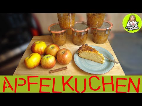 Apfelkuchen im Glas haltbar machen - viel Apfel und wenig Teig, super saftig und lecker😋