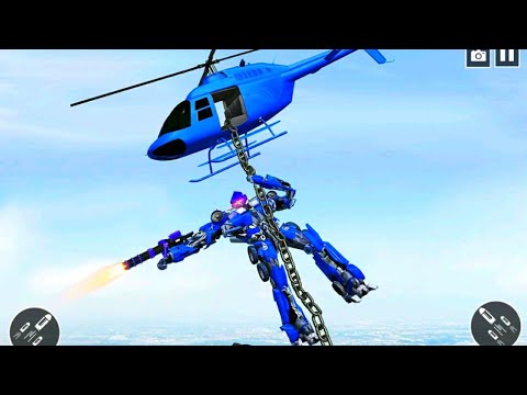 Fly cars US Police Car Transform Robot War Rescue 2021 - Gameplay car  Games