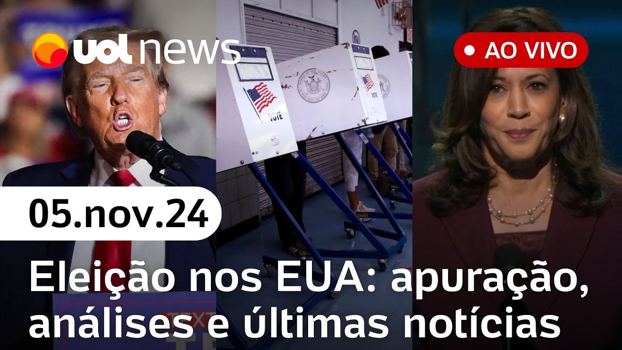 Eleição nos EUA: Trump e Kamala votam; apuração e últimas notícias; Bolsonaro x CGU | UOL News