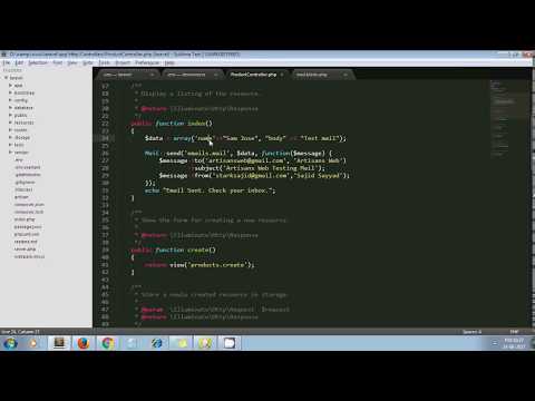 Sending Email Via Gmail SMTP Server In Laravel