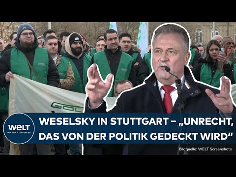 BAHNSTREIK XXL: "Nieten in Nadelstreifen"! GDL-Chef Claus Weselsky eskaliert in Stuttgart
