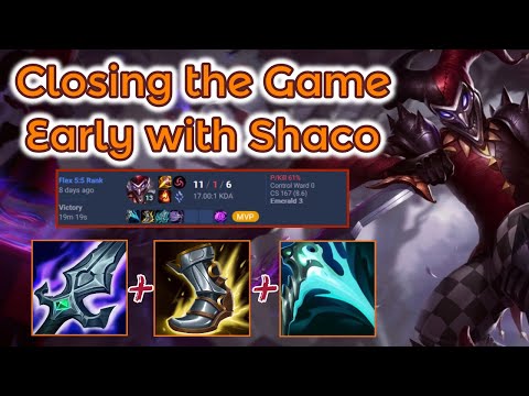 Bork Essence Reaver 19 Minute FF - S13 Ranked [League of Legends] Full Gameplay - Infernal Shaco