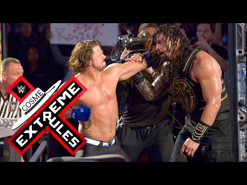 Roman Reigns vs AJ Styles. Extreme Rules 2016 Highlights
