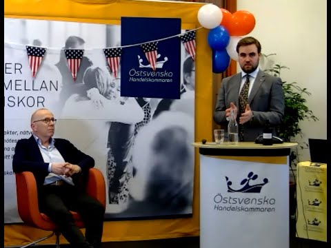 "Fyra år till med Trump?" Ett seminarium hos Östsvenska Handelskammaren november 2020.