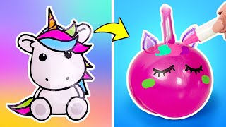 Satisfying Fidget Toys || Unicorn Squishies || Quick & Easy DIY! 🦄
