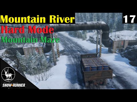 Mountain Maze ⚠️ SnowRunner Hard Mode ⚠️ Immersive Alaska Contracts