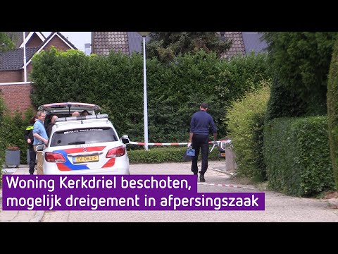 Woning Kerkdriel beschoten, mogelijk dreigement in afpersingszaak