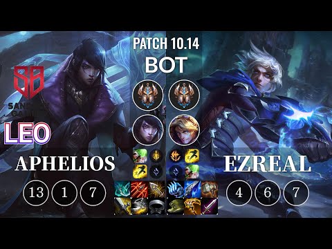 SB Leo Aphelios vs Ezreal Bot - KR Patch 10.14