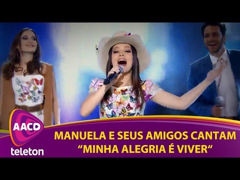 Teleton 2016 - Manuela e seus amigos cantam "Minha Alegria é Viver"