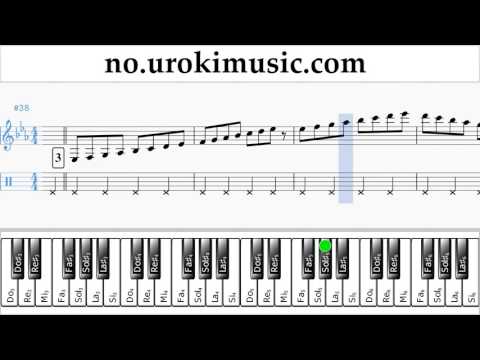 Lær å Spille Piano (høyre hånd) Justin Bieber - Sorry Melodi Trening Del#1 um-i935