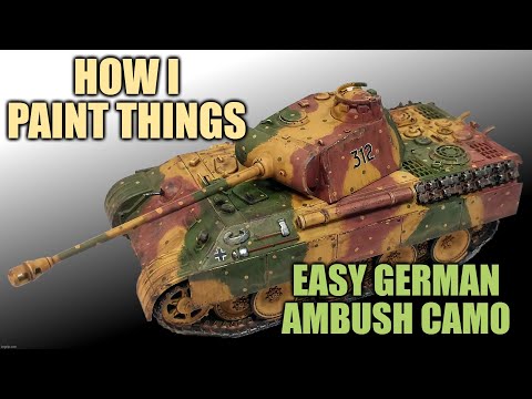 Big Cat Painting Guide - WW2 German Ambush Camo Without Airbrush!