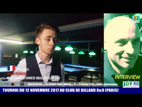 17_18 CHINESE 8BALL_LES 2 QUALIFIES A LA GRANDE FINALE MASTER_BRIAN OCHOISKI et RICARDO FREITAS