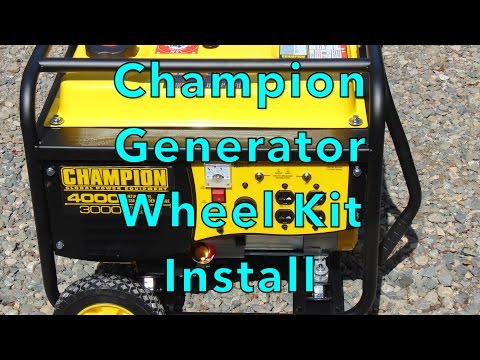 Champion Generator Wheel Kit Install