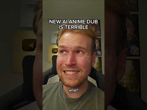 NEW AI ANIME DUB IS TERRIBLE #shorts