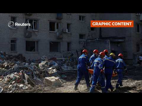 Video Thumbnail: WARNING: GRAPHIC CONTENT: When Russia strikes, Kyiv's volunteers rush into the wreckage