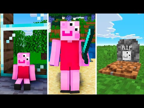 Peppa Pig's Life Story: Epic Minecraft Birth to Death