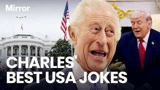 King Charles TOP 12 JOKES as he pokes fun at Trump and shares Churchill's NAKED White House story