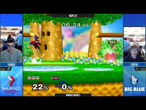 NGPU 32 SSBM - Younger (Falco) vs. Pretty Good (Ice Climbers) - Melee WQF