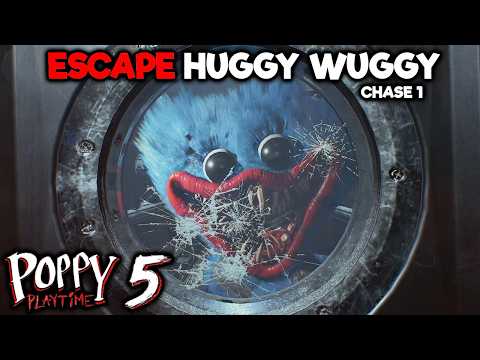 How To ESCAPE HUGGY WUGGY (Chase 1) Poppy Playtime Chapter 5 - walkthrough guide