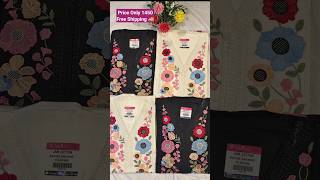 Pure Jaam Cotton Kashmiri Embroidery suit design🤗 Order no 7982057837#shorts#onlineshopping##suit