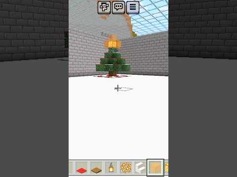 Minecraft Magic: Craft a Majestic Xmas Tree! #shorts