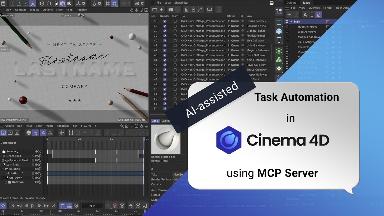 Automate Repetitive Tasks using an AI Assistant in Cinema 4D - YouTube
