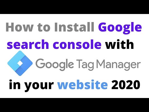 How to Install Google search console with Google Tag Manager in your website