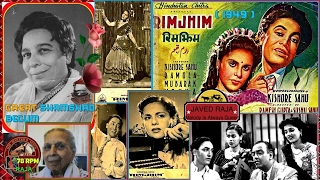 SHAMSHAD Begum & HAMEEDA Bano-Film-RIM JHIM-[1949