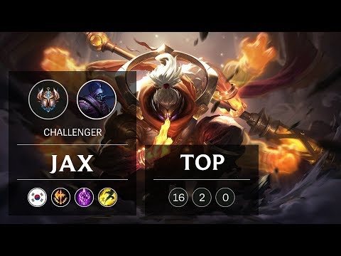 Jax Top vs Sion - KR Challenger Patch 8.24