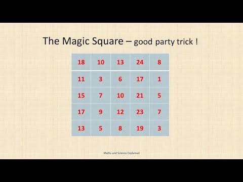 The Magic Square Party Trick