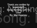 Nothing Left To Lose Lyrics- Mat Kearney 