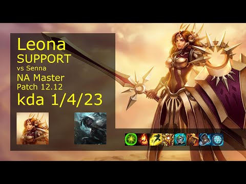 Rank 4 NA Leona Support: Leona vs Senna