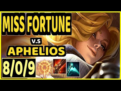 REKKLES (MISS FORTUNE) vs APHELIOS - 8/0/9 KDA BOTTOM ADC CHALLENGER GAMEPLAY - EUW