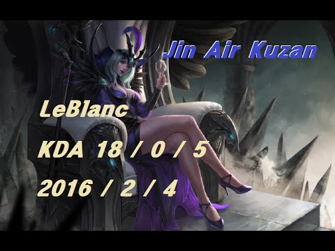 Jin Air Kuzan LeBlanc Solo Q Replay LOL