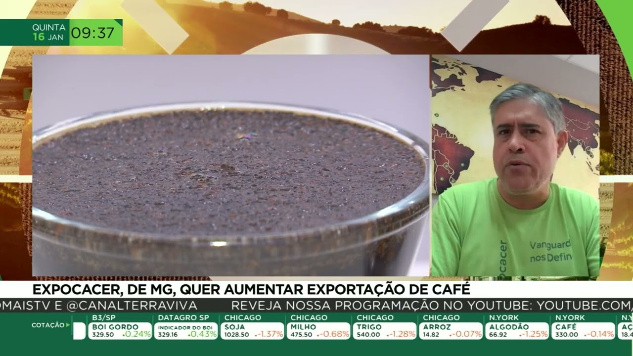Expocacer, de Minas Gerais, busca expandir as exportações de café em 2025