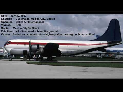 Top Ten Deadliest Air Crashes of The Boeing 377 Stratocruiser/ C-97 stratotanker