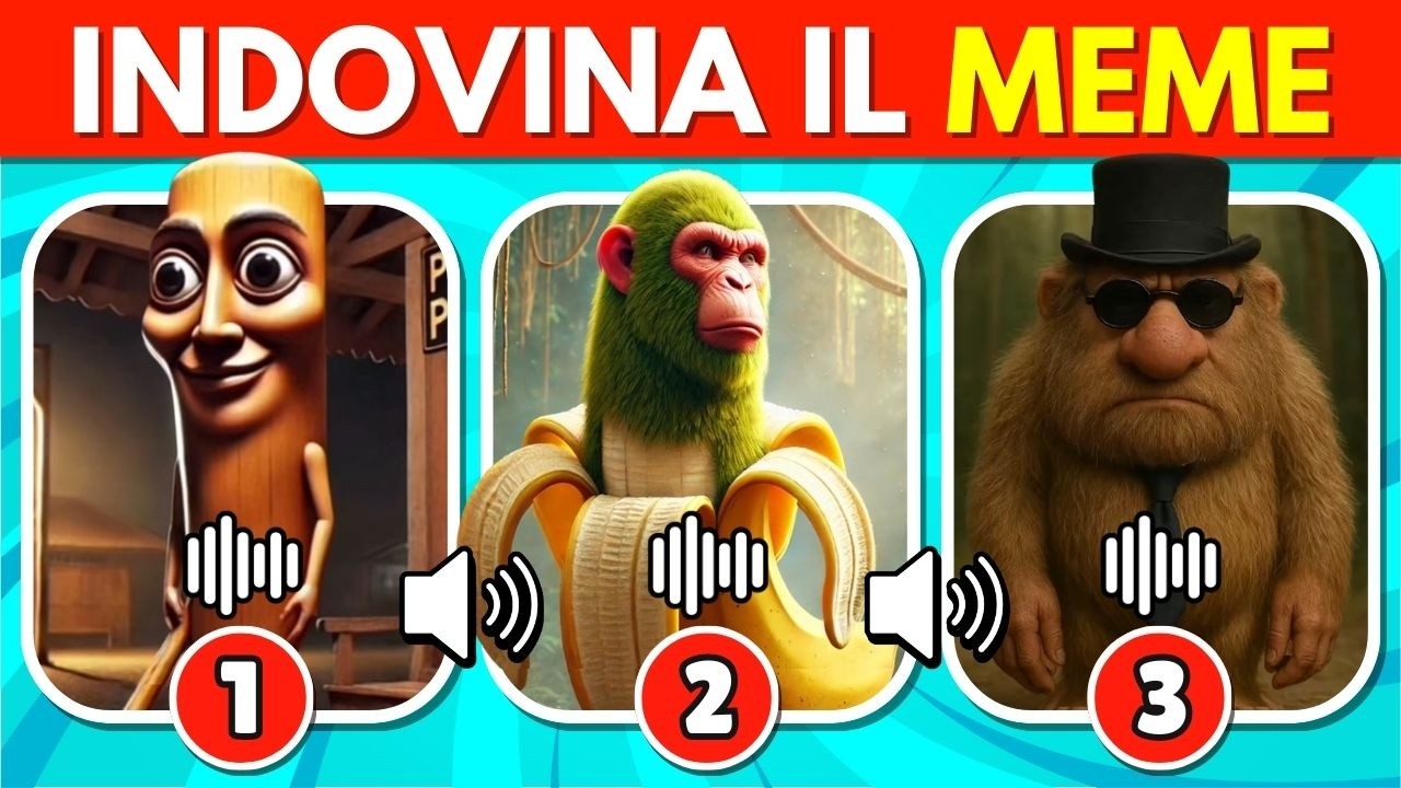 Indovina i BRAINROT MEME ITALIANI Dalla Voce 🤣 Tiktok Meme Virali 🐊🦈