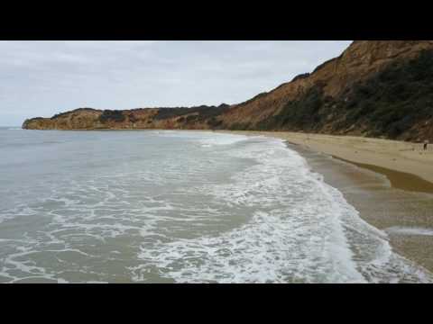 Aerial footage of Point Addis and surrounding sands