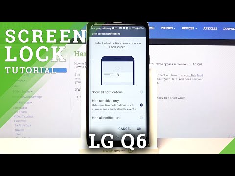 LG Q6 - How to Add Screen Protection & Set-Up Password/Pattern/PIN