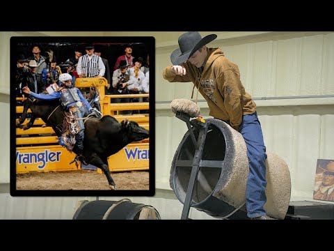 Stetson Wright Teaches Interns Bull Riding Basics