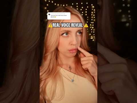 ⚠️ A Real Voice Reveal ⚠️ #asmr #tingles #asmrshorts #asmrvideo #satisfying
