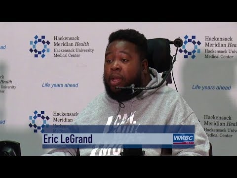 Eric LeGrand Revisits Hackensack University Medical Center