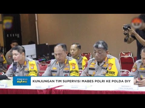 TIM SUPERVISI MABES POLRI SUPERVISI PENGAMANAN NATAL DI POLDA DIY