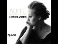 Adele - Someone Like You (Lyrics) 