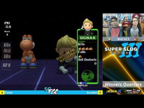 “Super Slug Fighters III” – Tuna (Yoshi) v. Scraket (Lucas) – Winners Quarters