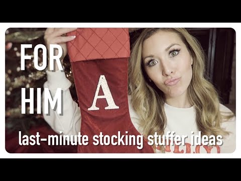 last-minute stocking stuffer ideas FOR HIM | Christmas 2017 gift guide | brianna k Video