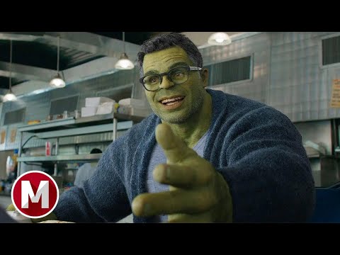 Smart Hulk Diner Scene - Avengers: Endgame (2019) Movie Clip HD